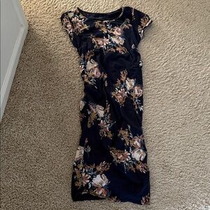 Isabel Maternity by Ingrid & Isabel Floral Black Maxi Dress